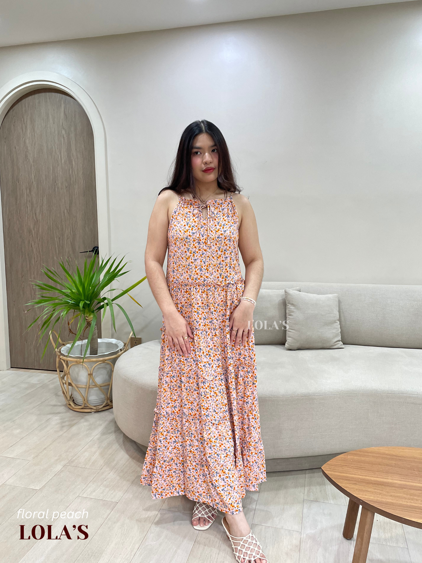 Gigi Dress (Floral Peach)