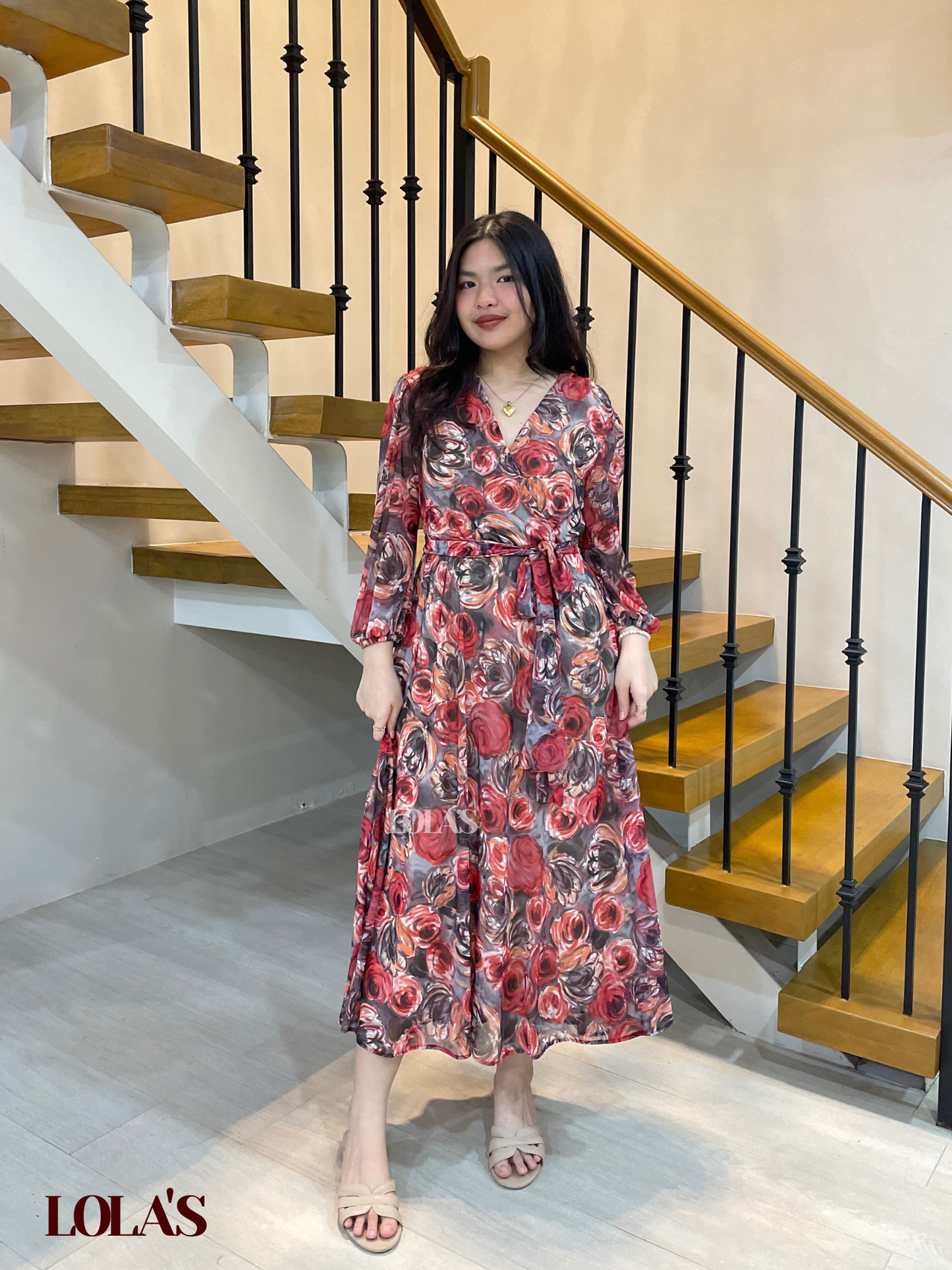 Paula Dress (Midnight Roses)