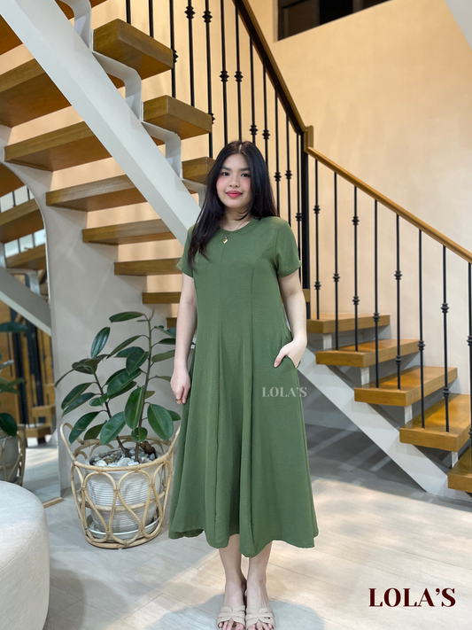 Kathleen Dress (Army Green)