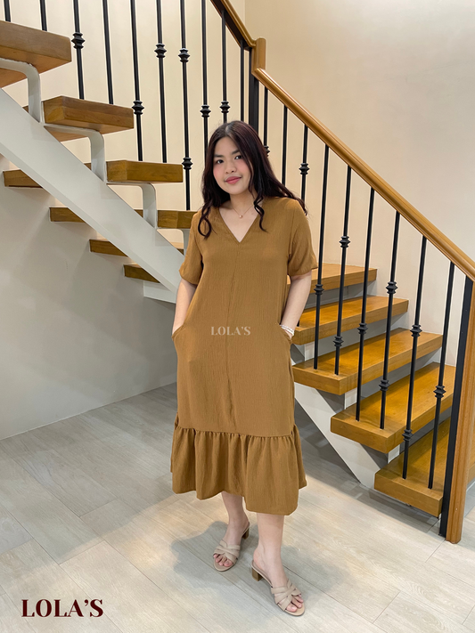 Priscilla Dress (Brown)