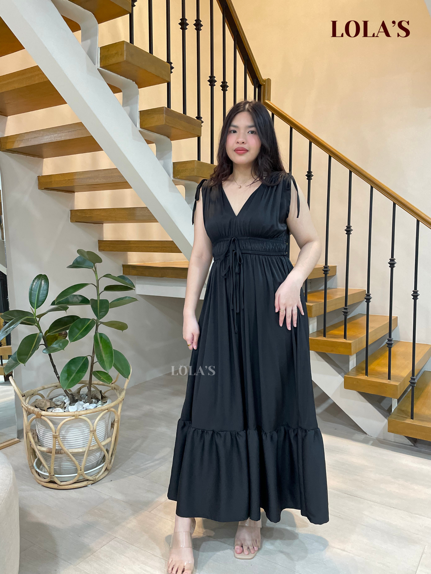 Adeline Dress (Midnight Black)