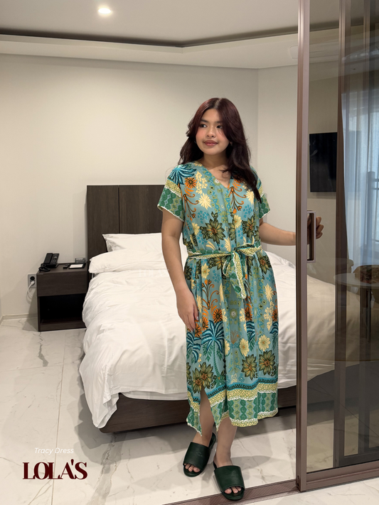 Tracy Dress (Minty Aloha)