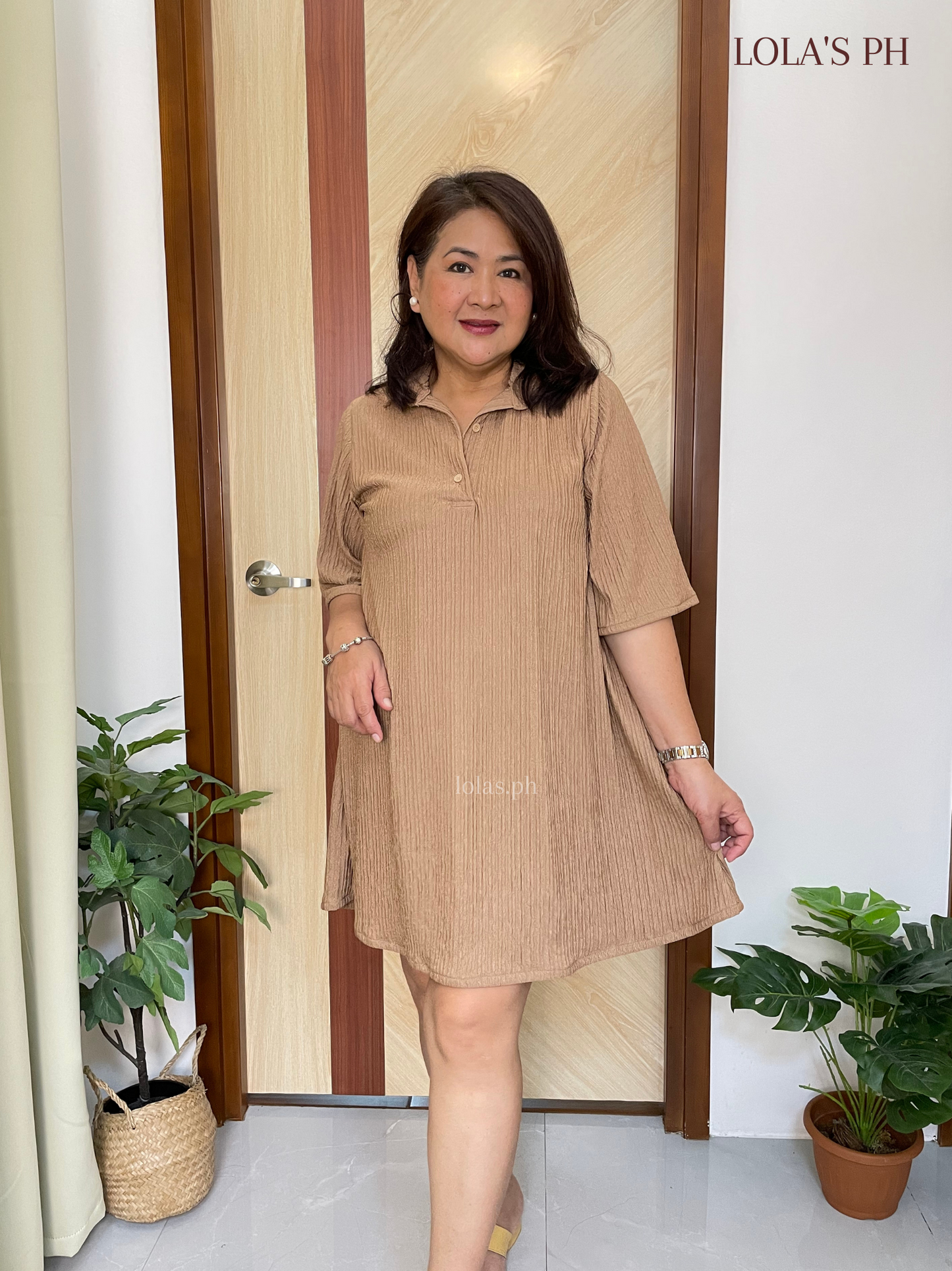 Hanni Dress (Warm Taupe)