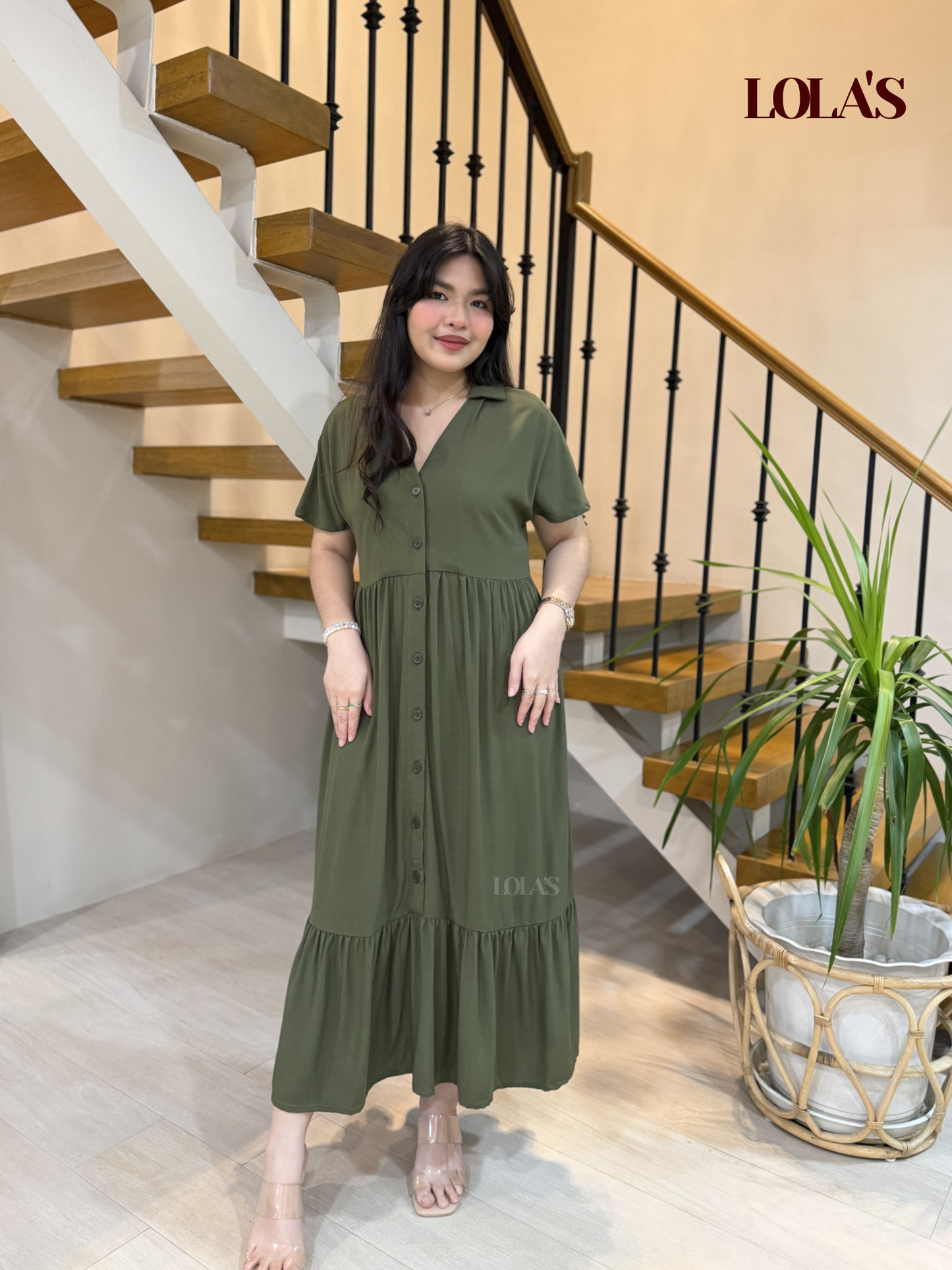 Regine Dress (Army Green)