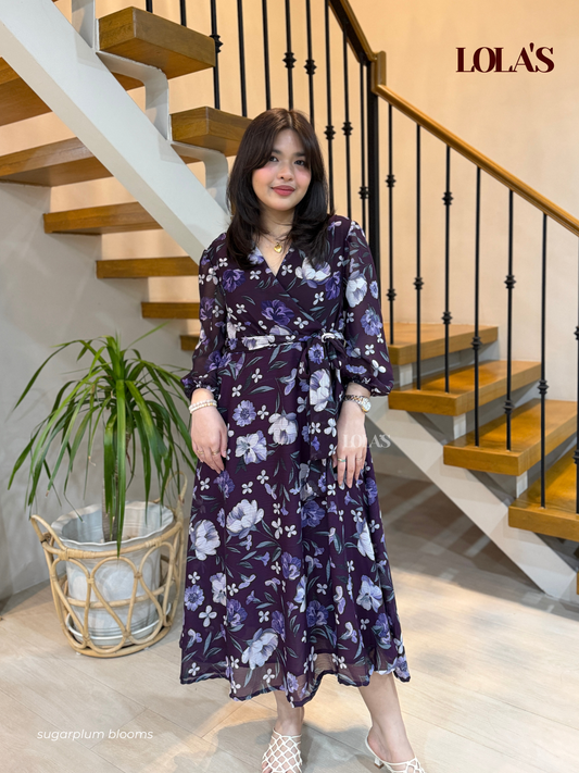 Paula Dress (Sugarplum Blooms)