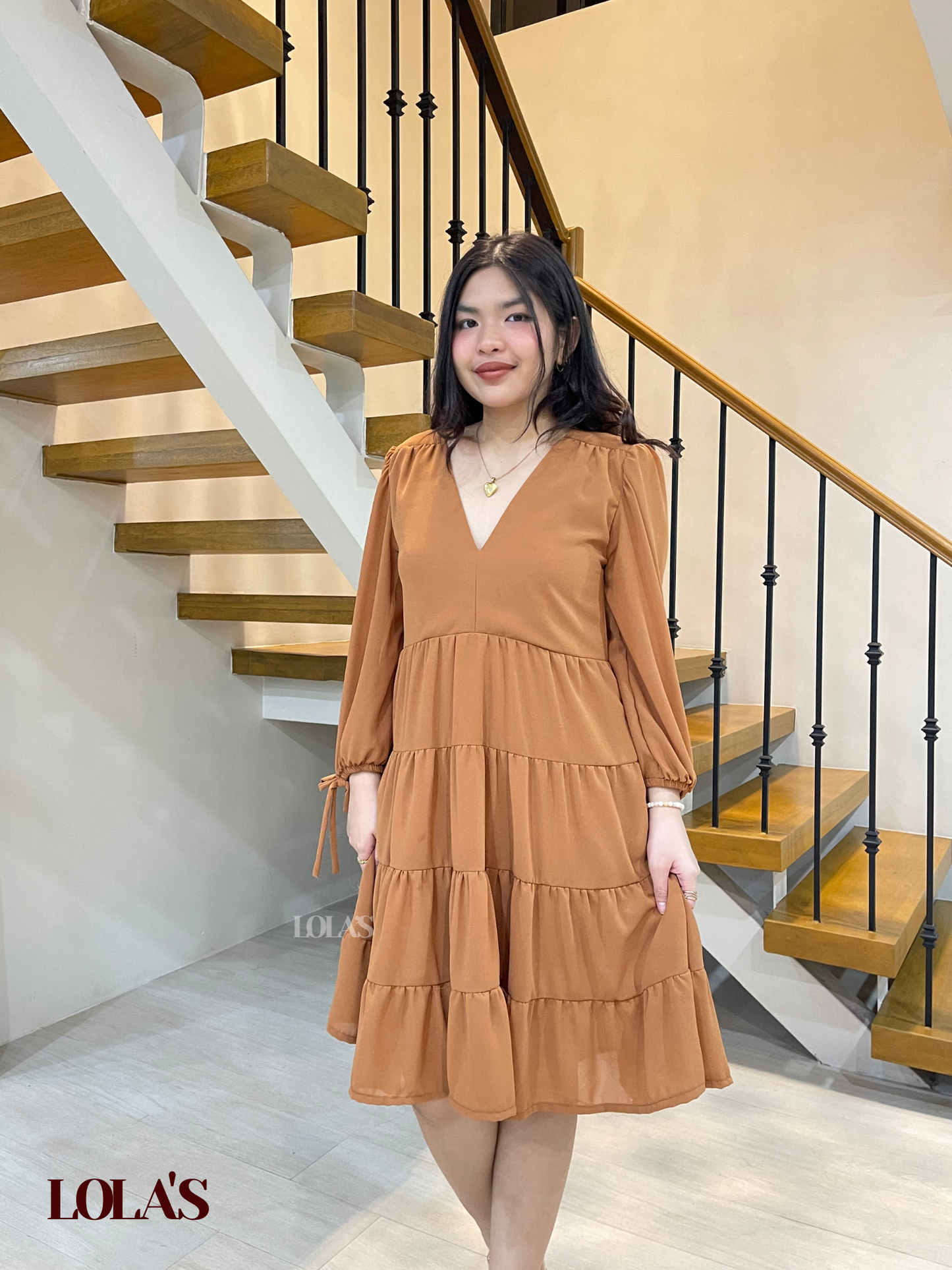Diana Dress (Caramel)