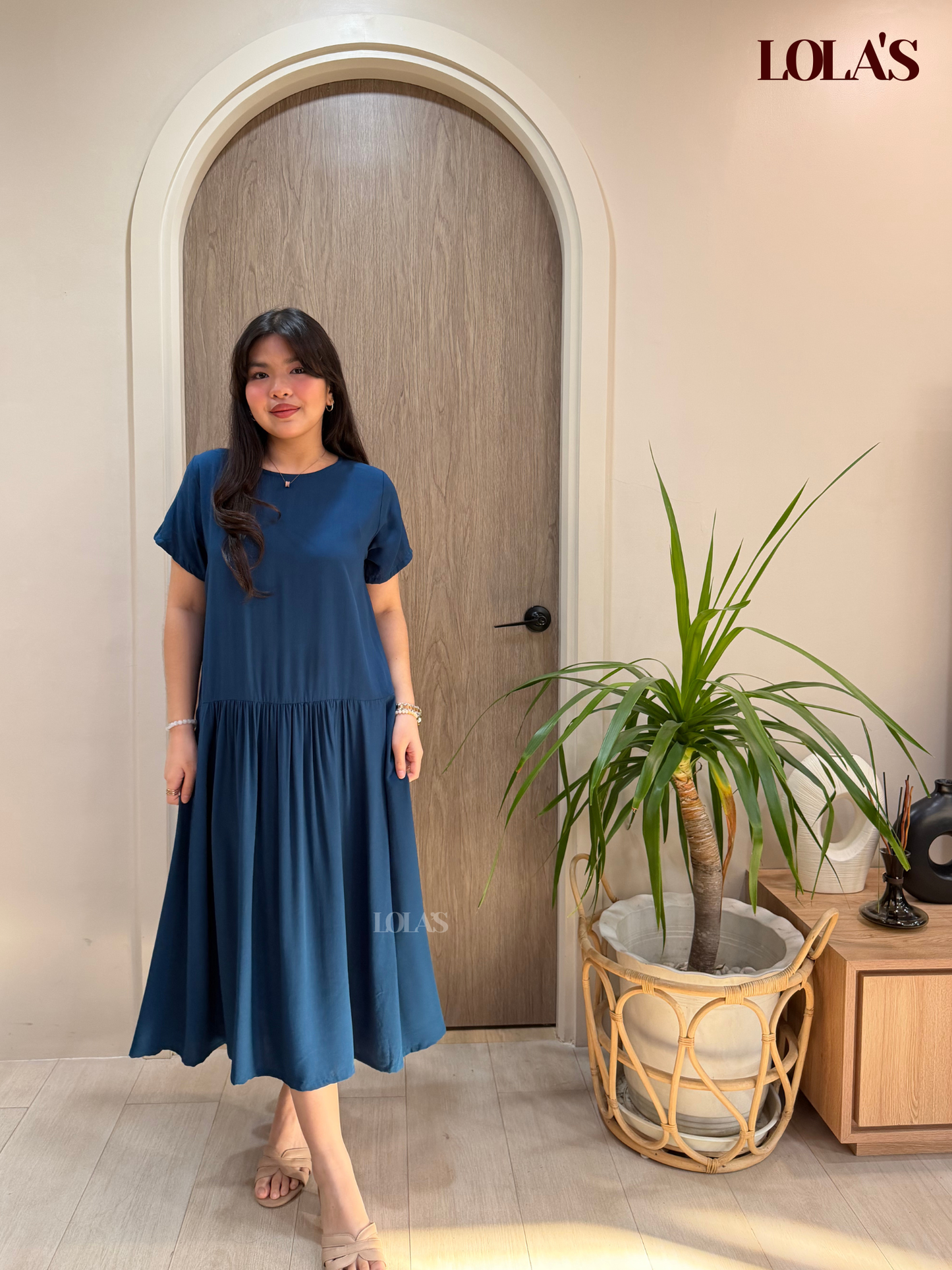 Mina Dress (Teal Blue)