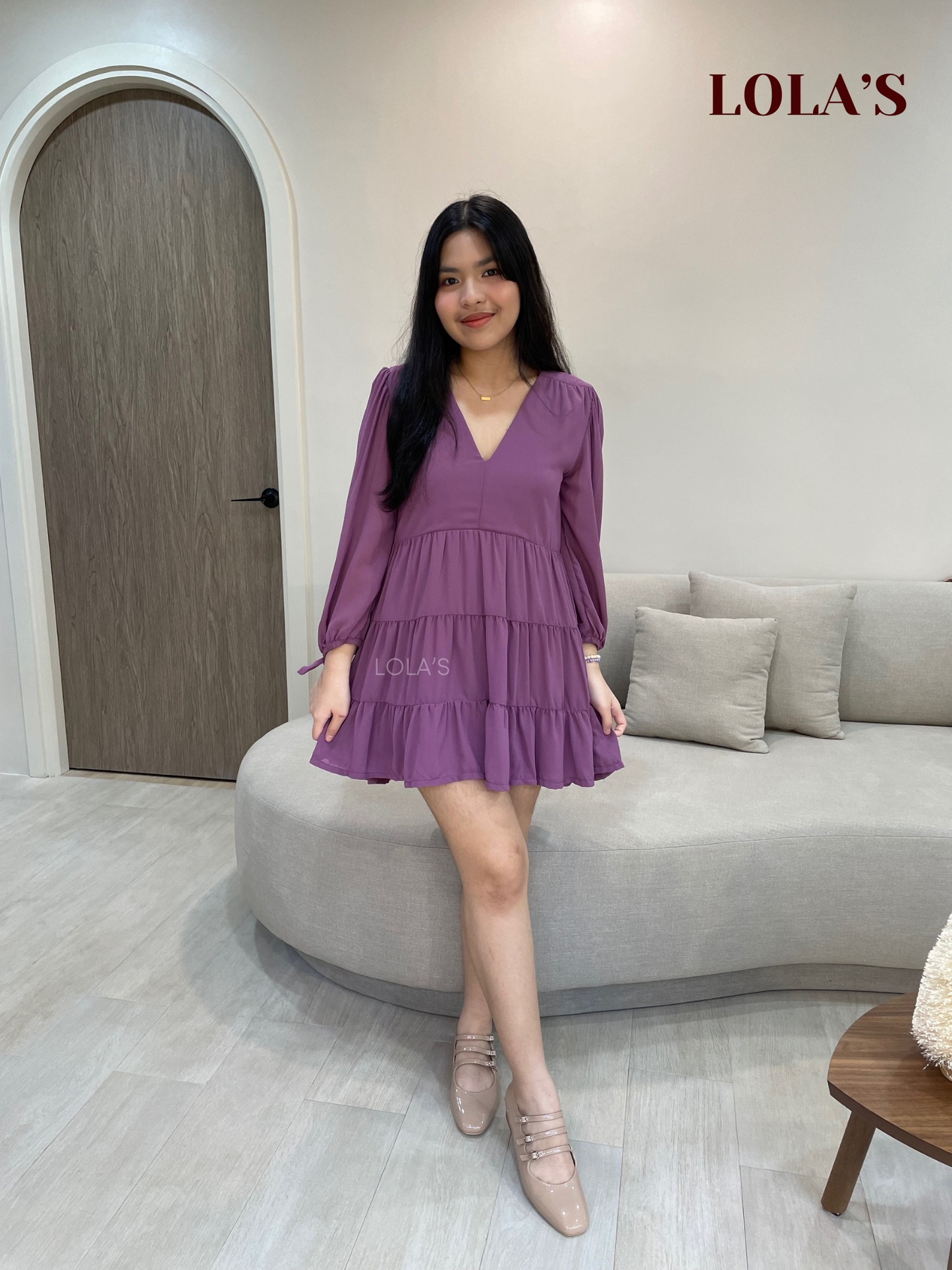 Monina Dress (Lilac)