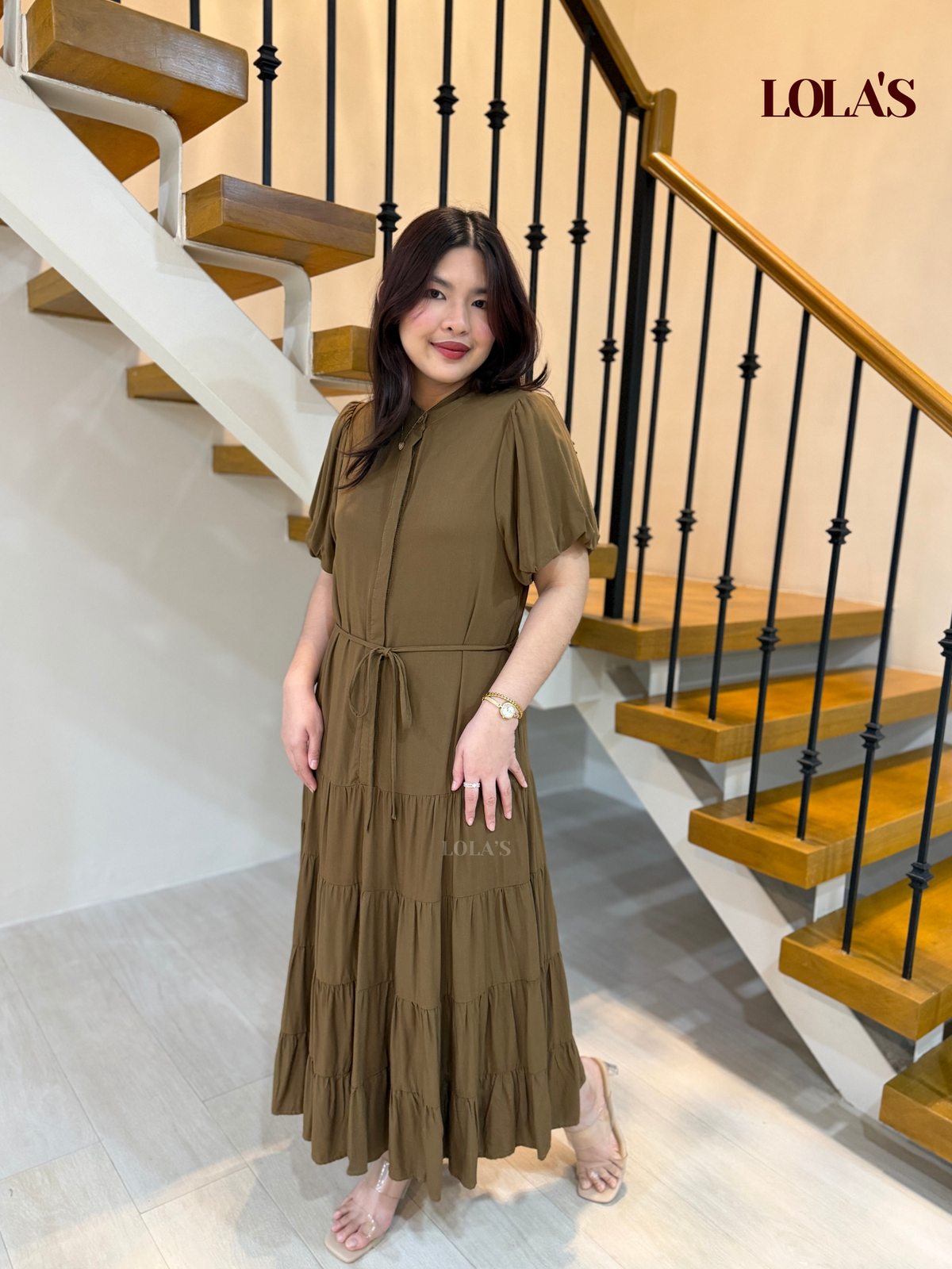 Martha Dress (Cedar Brown)