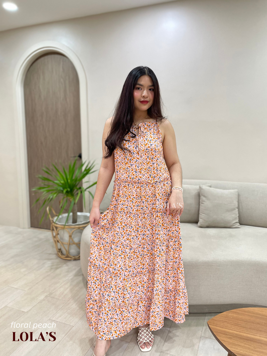 Gigi Dress (Floral Peach)