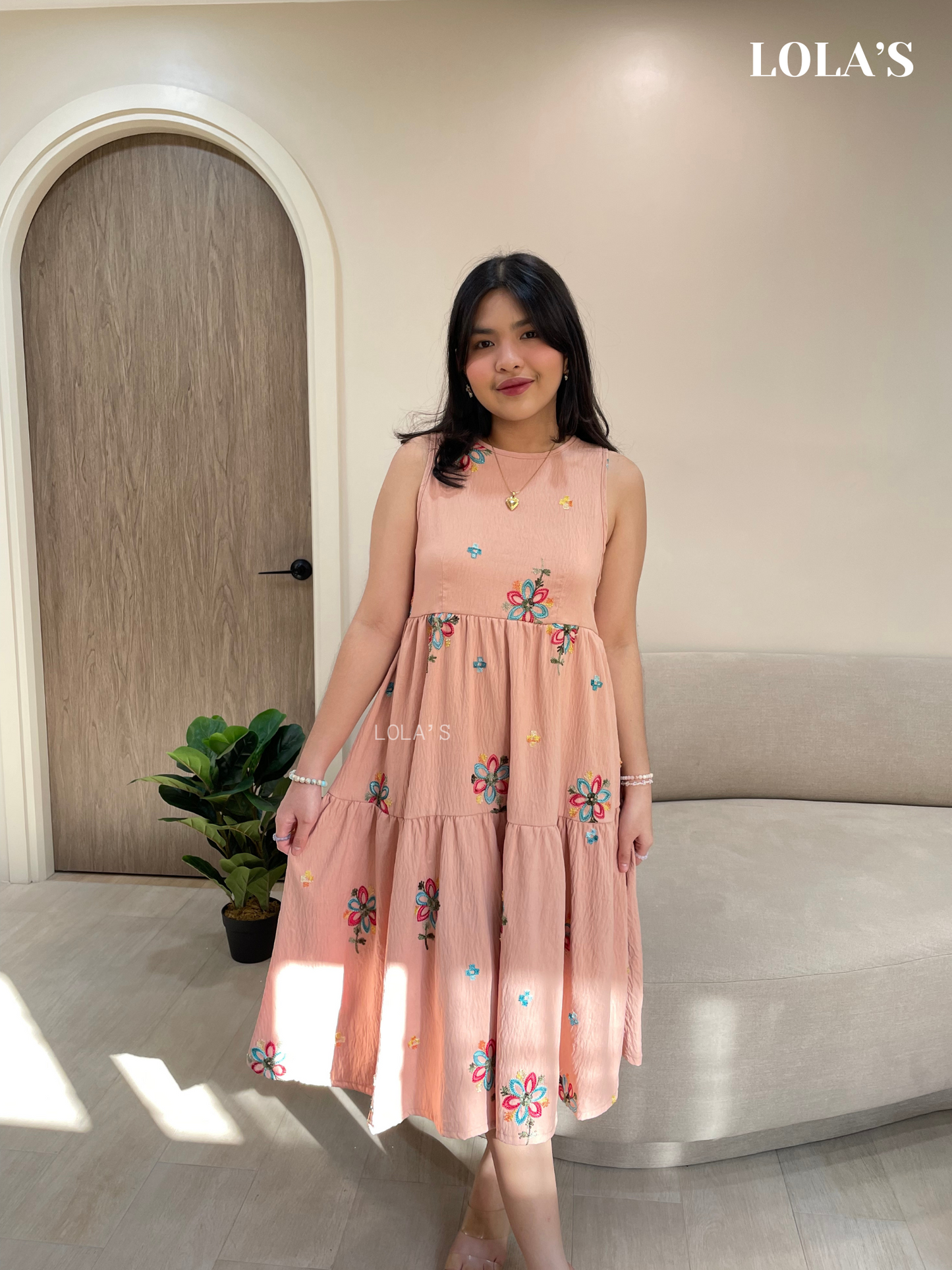 Miles Dress (Peach)