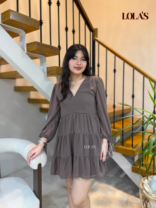 Monina Dress (Taupe)