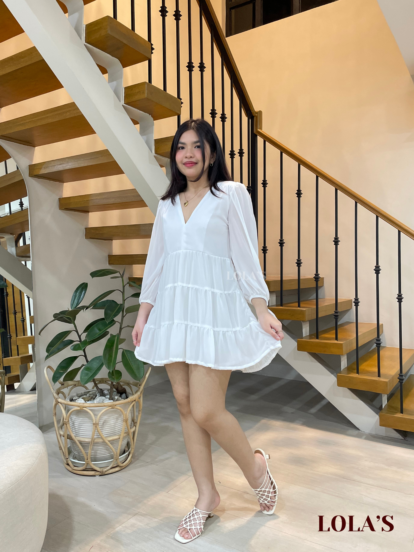 Monina Dress (White)