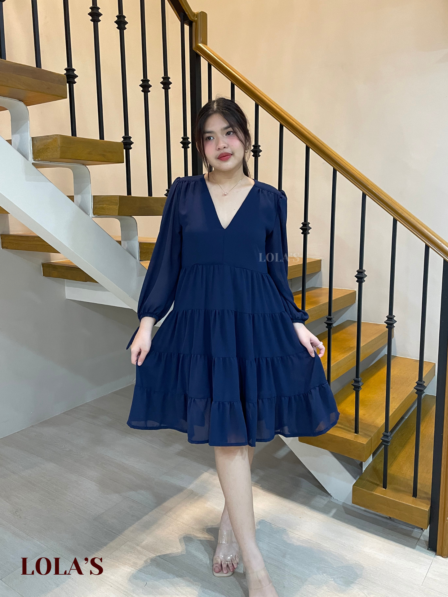 Diana Dress (Navy Blue)