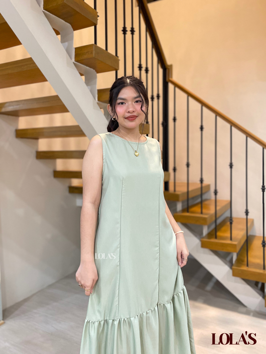 Dominique Dress (Pale Mint)