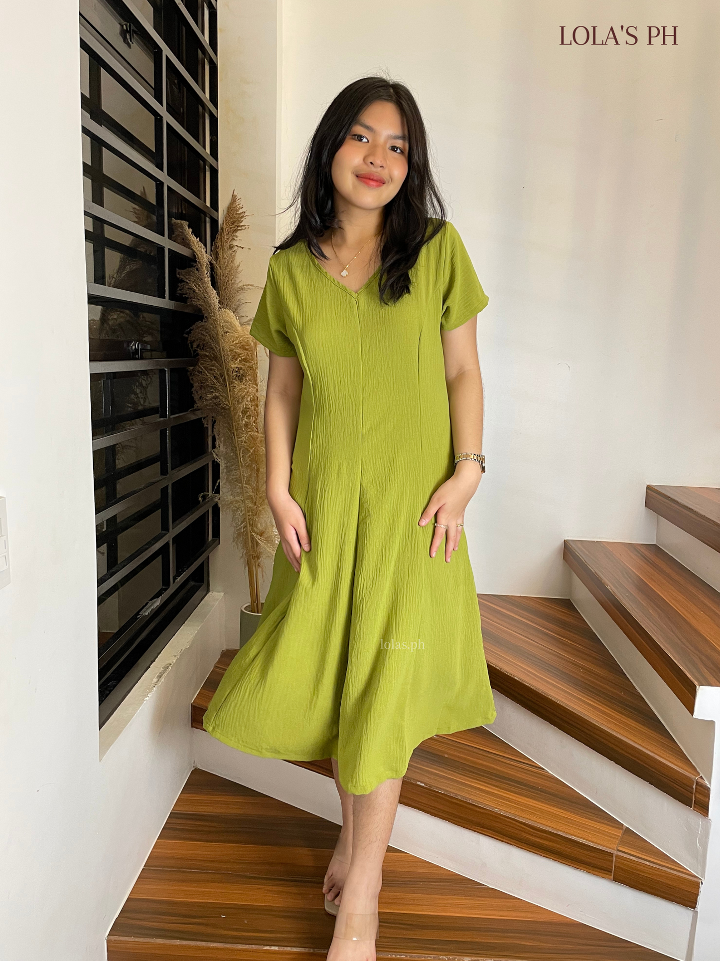 Reema Dress (Apple Green)