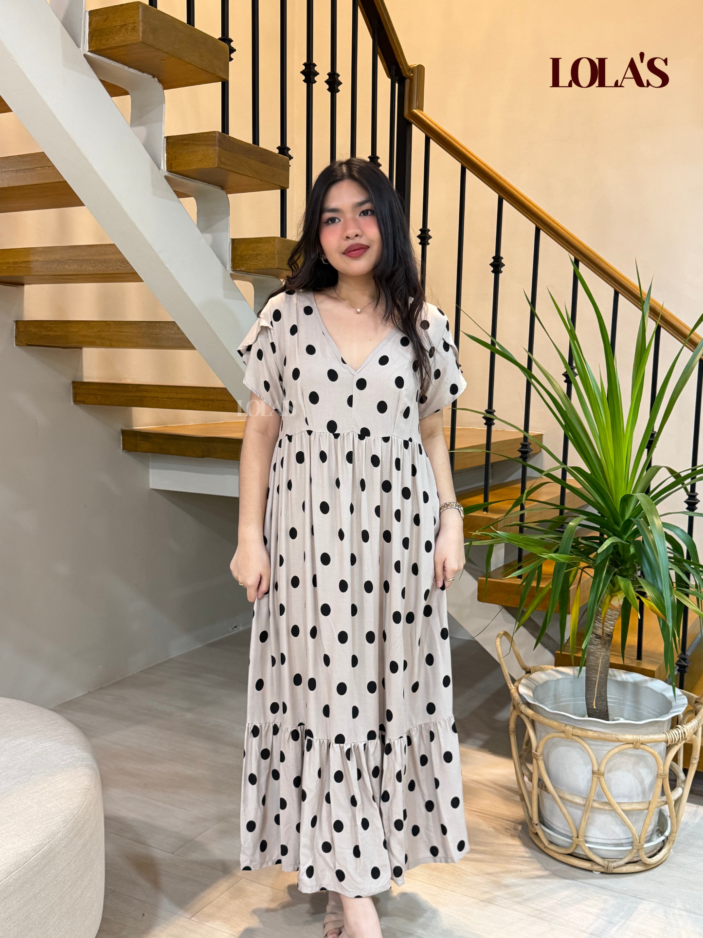 Jane Dress (Granite Dots)