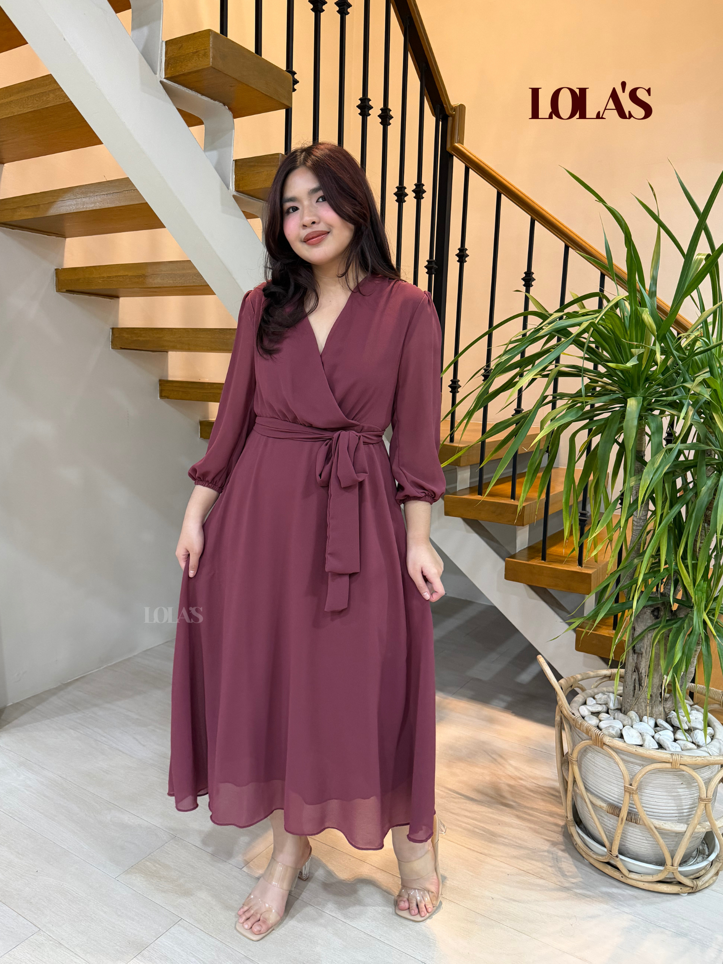 Paula Dress (Mauve)