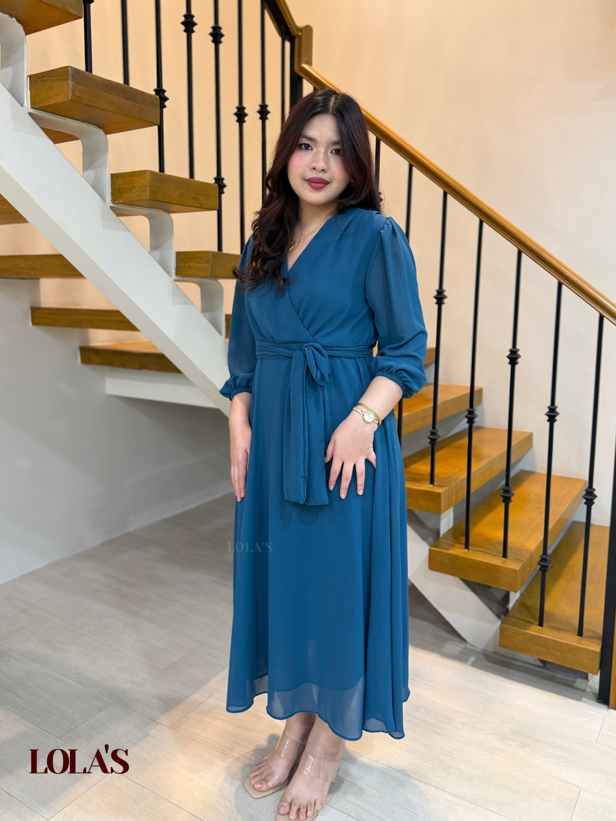 Paula Dress (Blue Green)