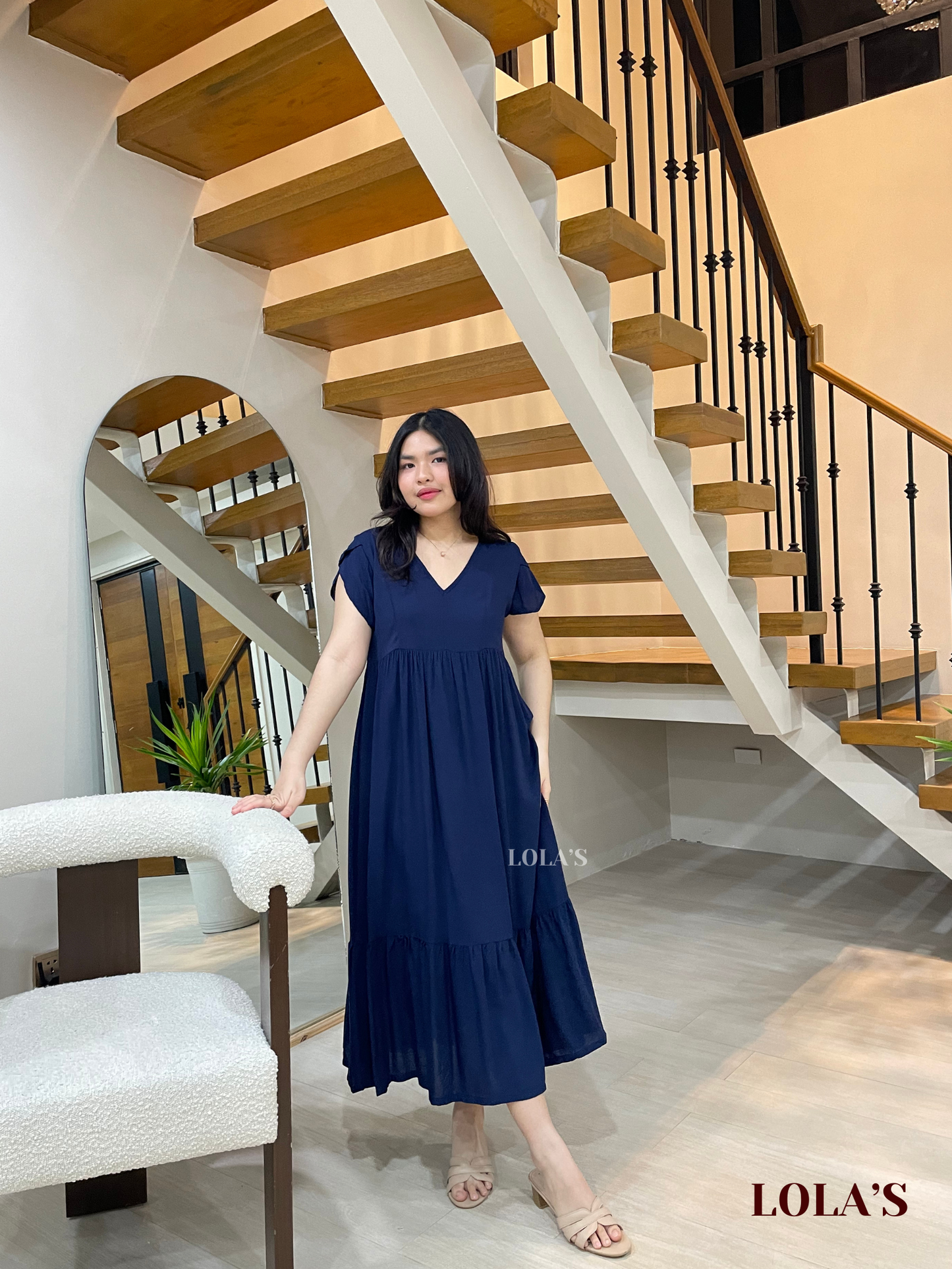 Jane Dress (Navy Blue)
