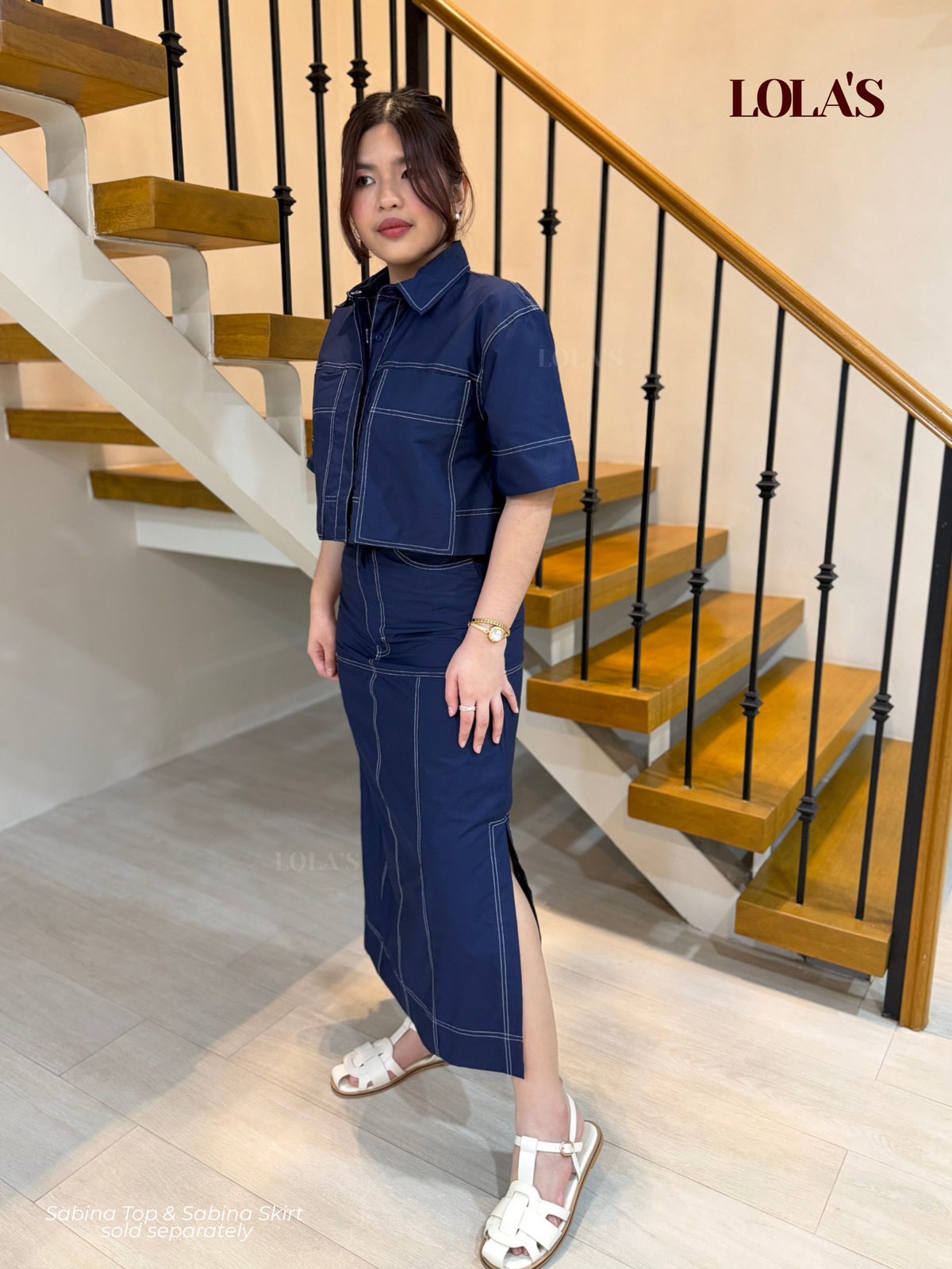 Sabina Skirt (Navy Blue)