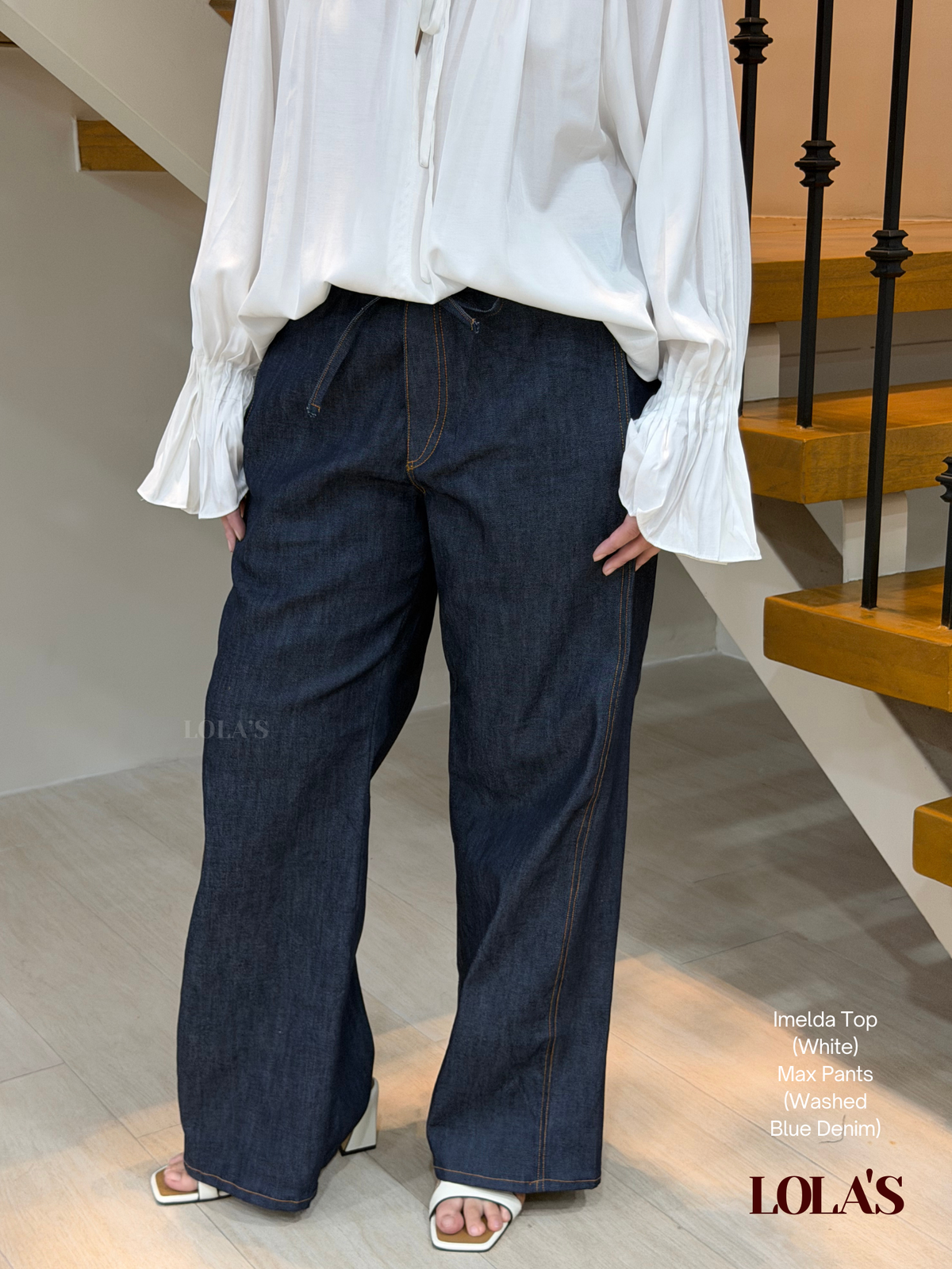 Max Soft Denim Pants (Washed Blue Denim)