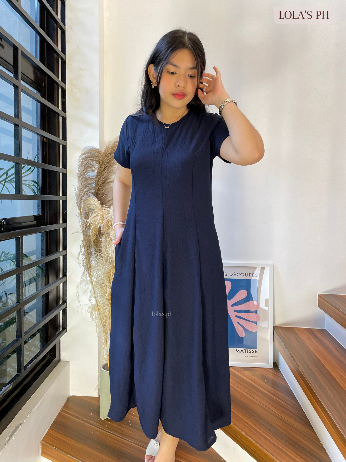 Kathleen Dress (Dark Navy)