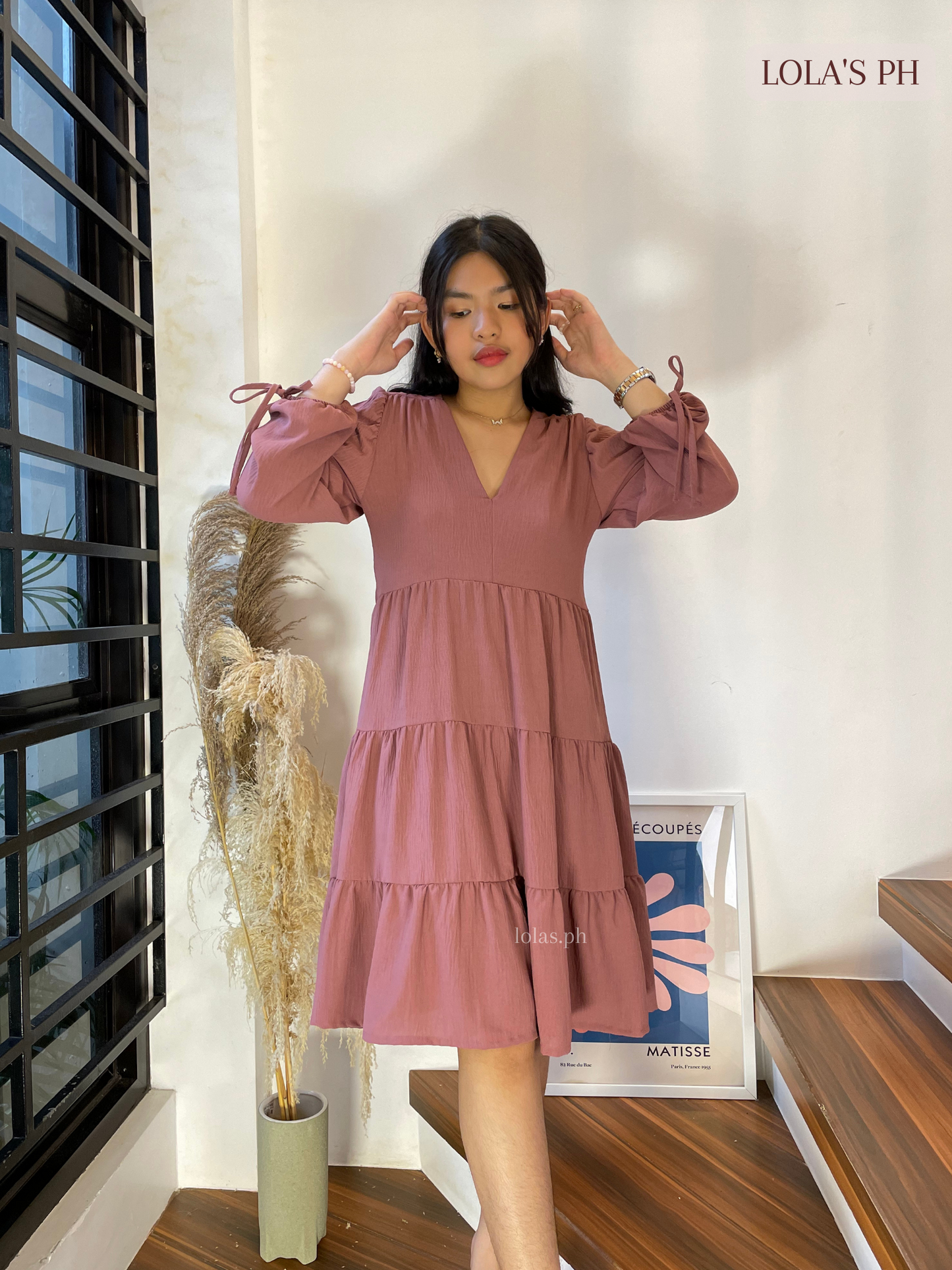 Claudia Dress (Dusty Rose)