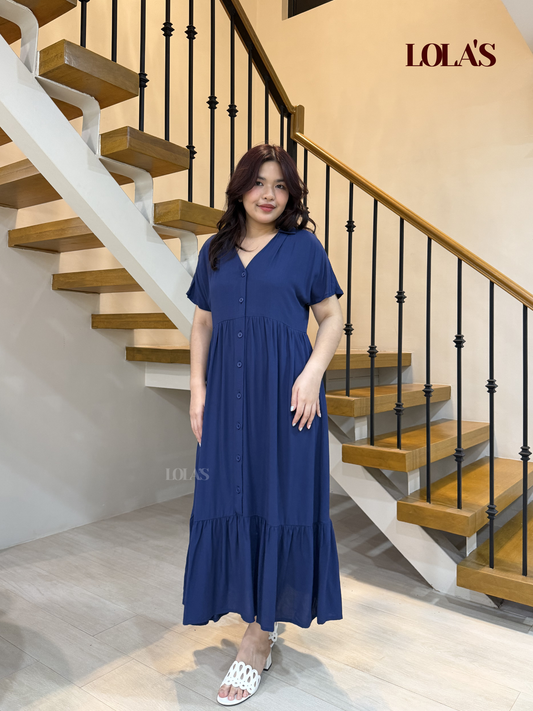 Regine Dress (Navy Blue)