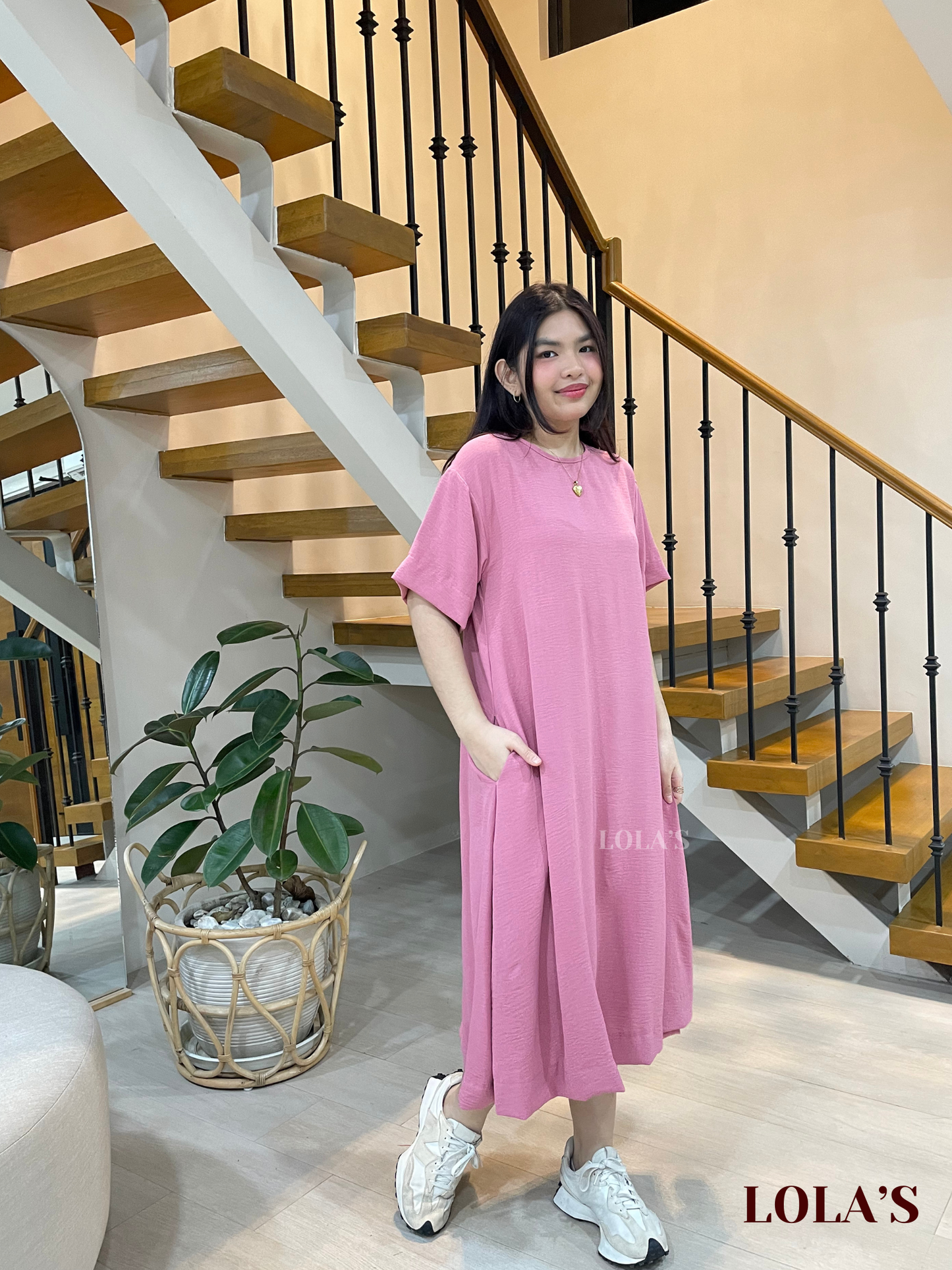 Luna Dress (Old Rose)