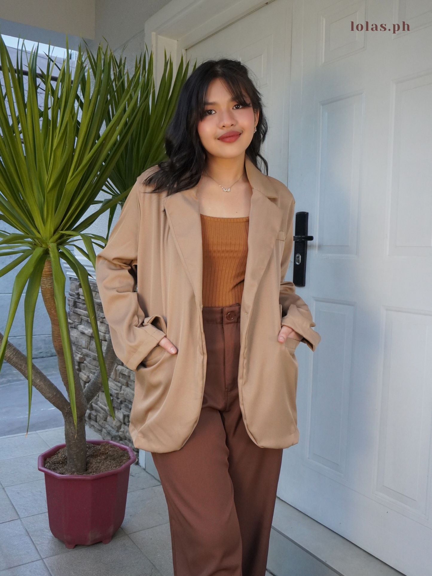 Rhys Oversized Blazer (Mocha)