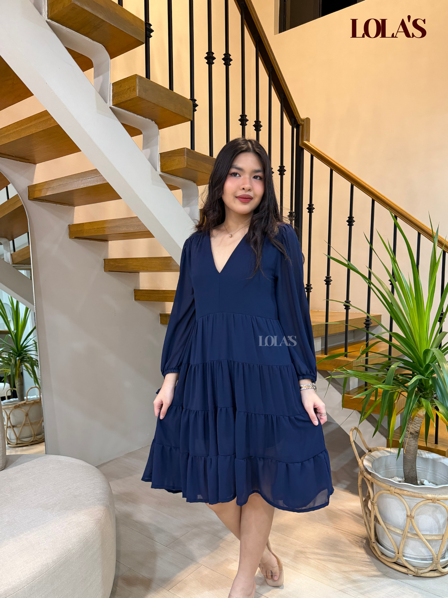 Diana Dress (Navy Blue)