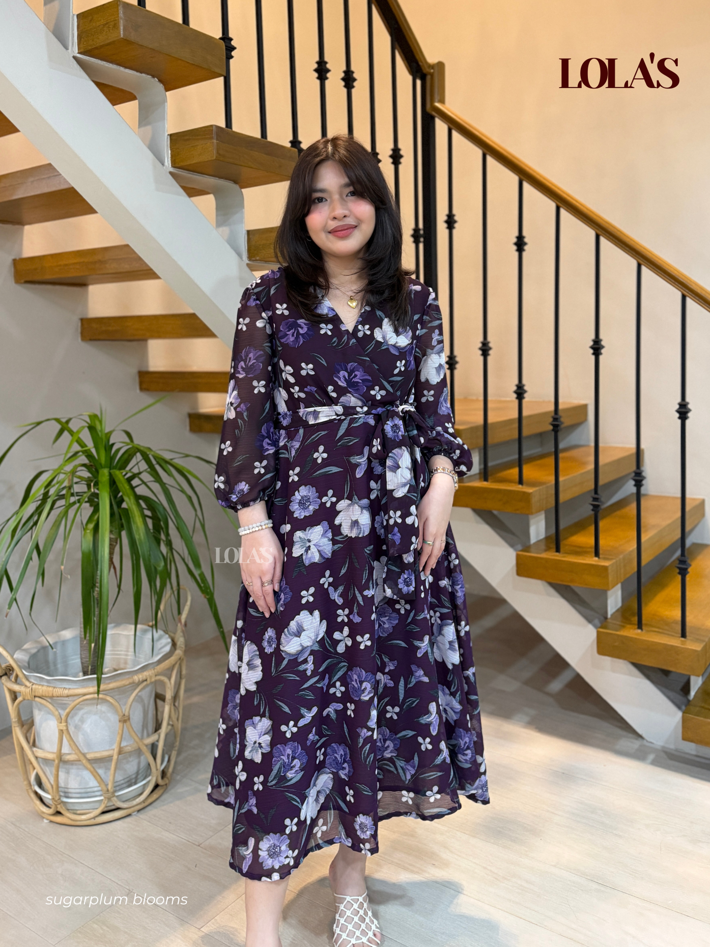 Paula Dress (Sugarplum Blooms)