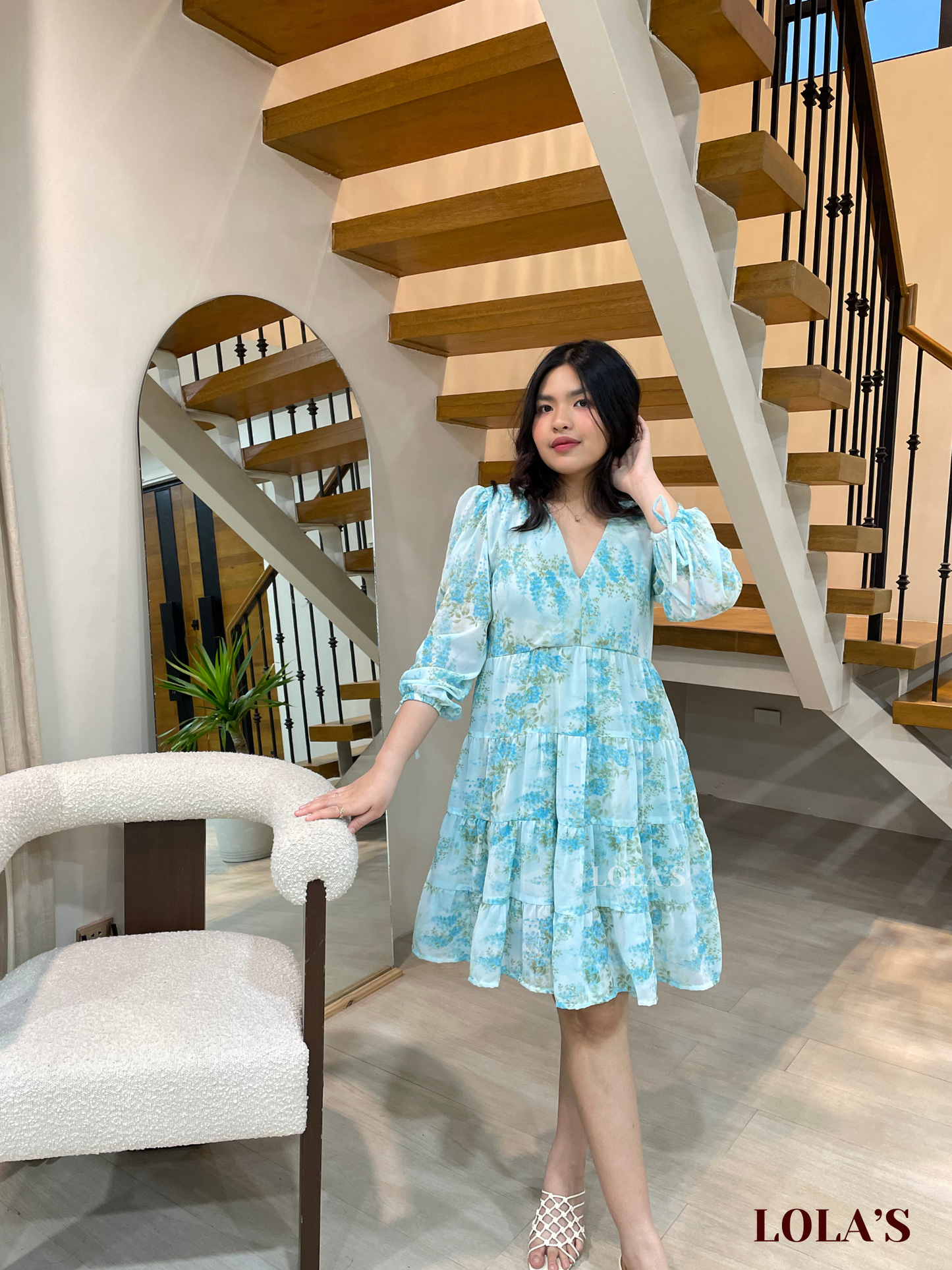 Diana Dress (Blue Hydrangea)