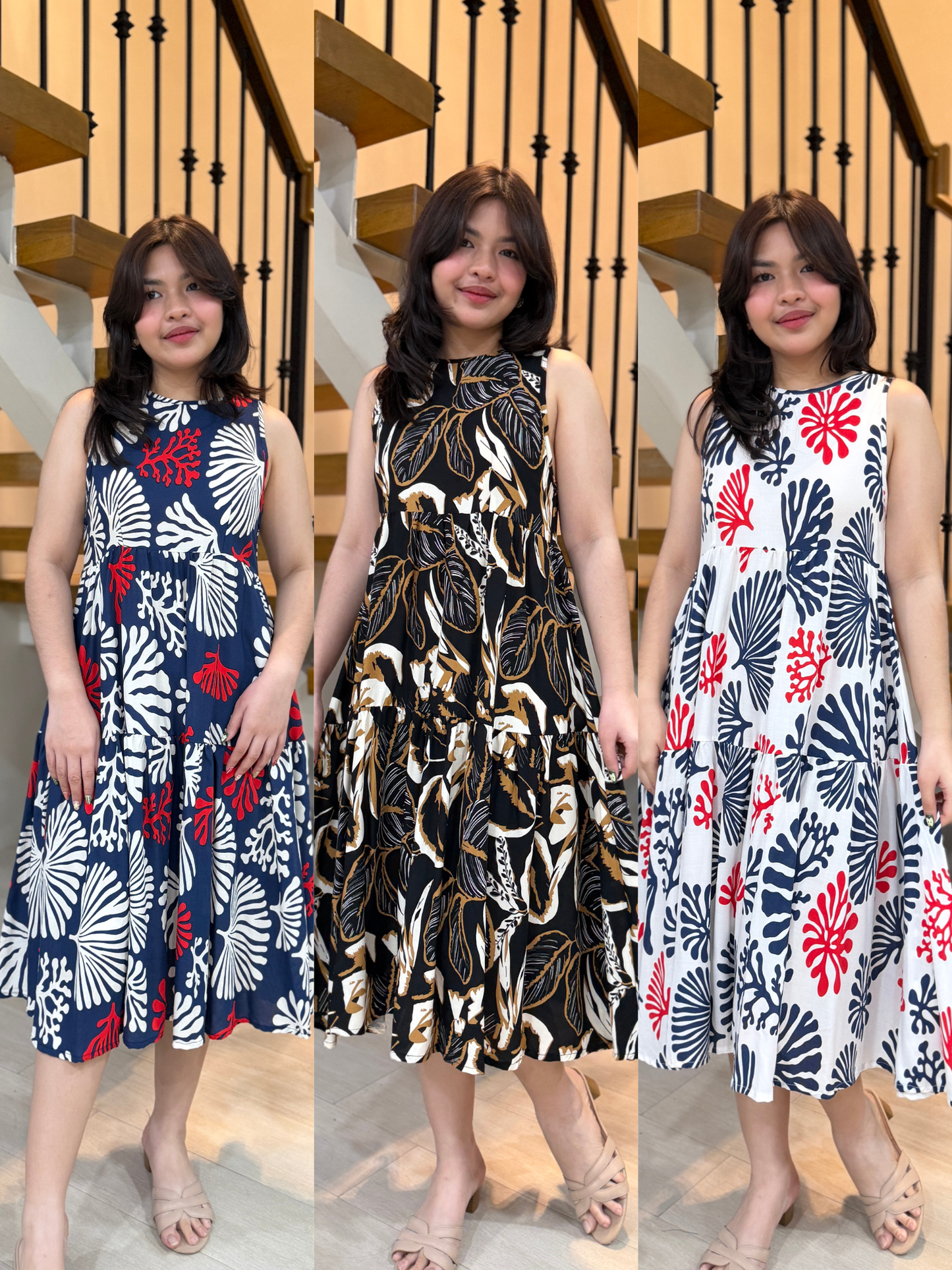 Miles Dress (White Reef)