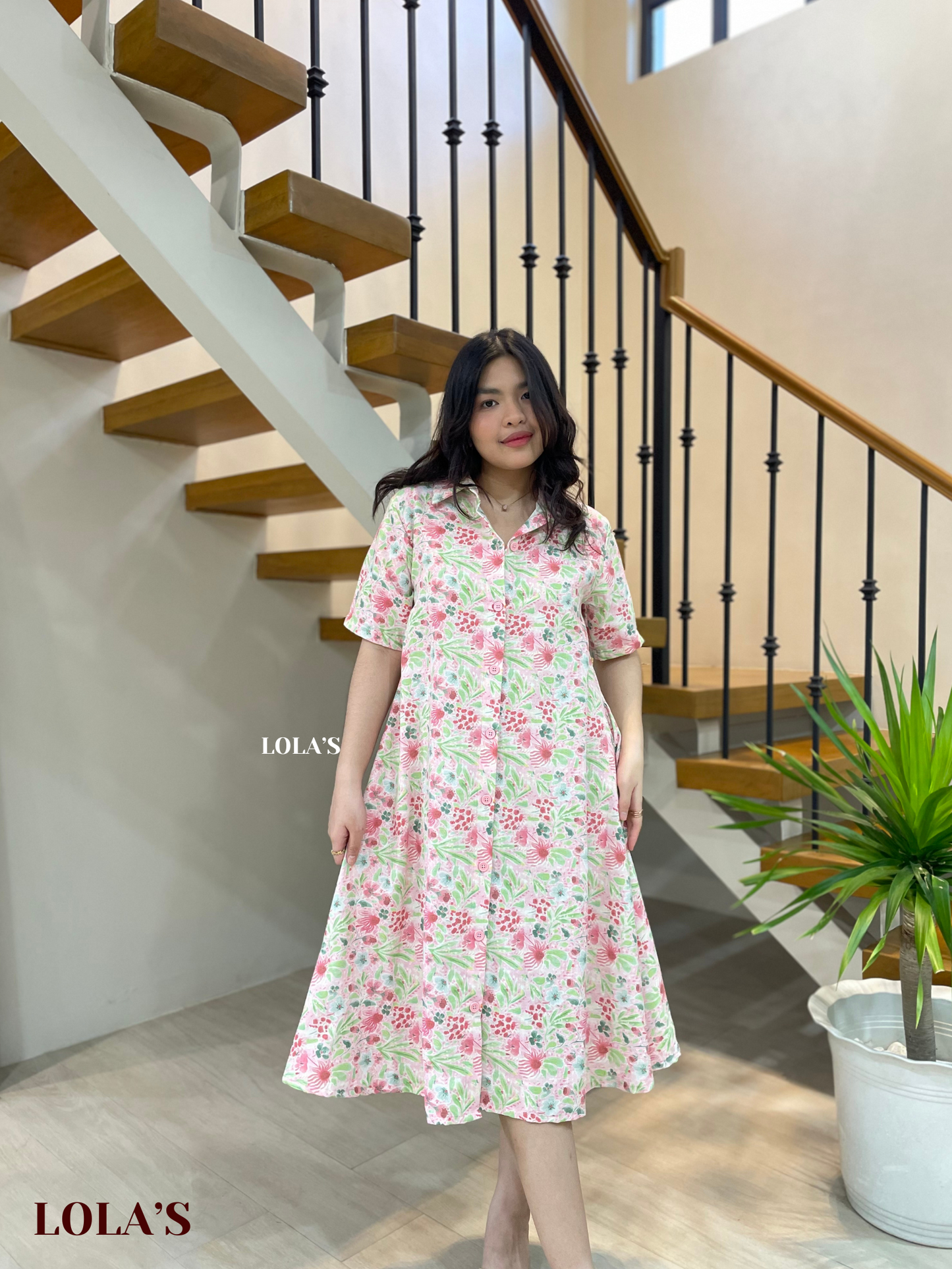 Alexa Polo Dress (Fresh Blooms)