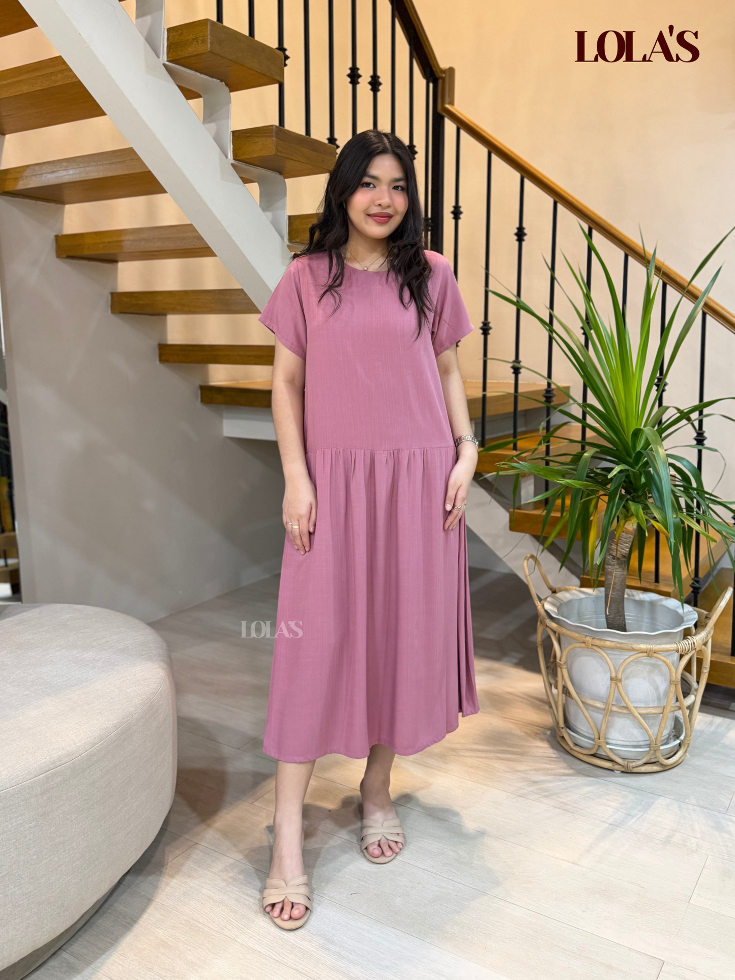 Mina Dress (Old Rose)