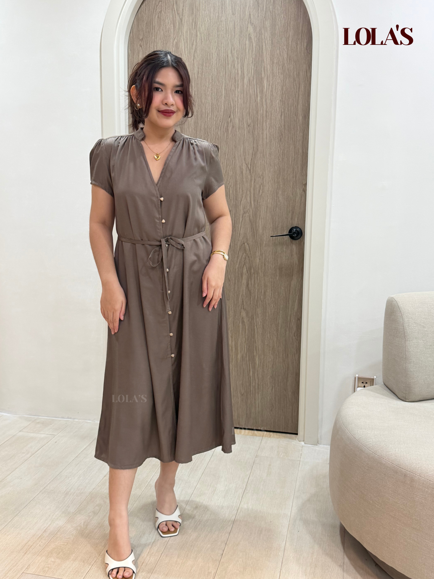 Kyle Dress (Taupe)
