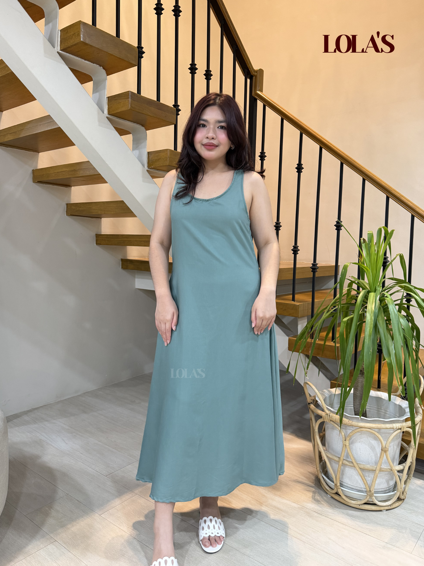 MIranda Dress (Sage Green)