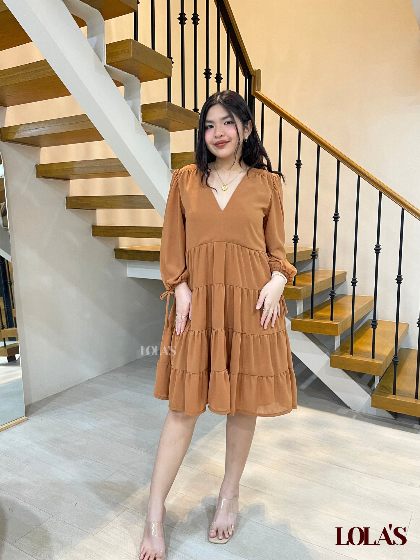 Diana Dress (Caramel)