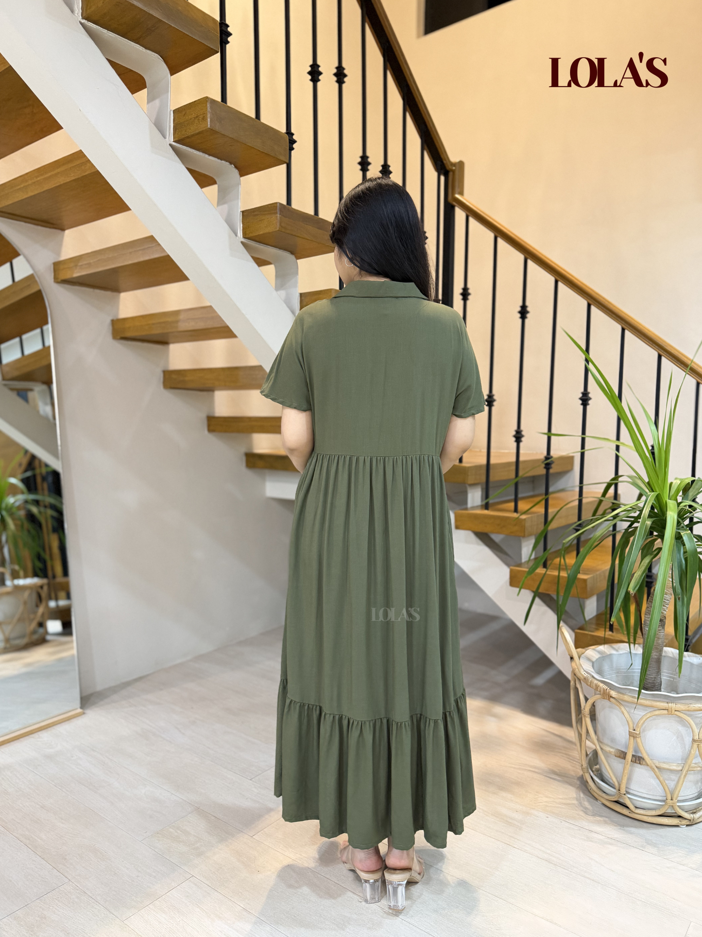 Regine Dress (Army Green)