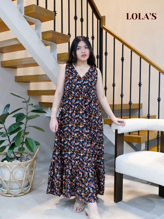 Gabrielle Dress (Cheerful Black)