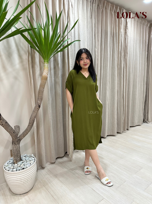 Coco Dress (Olive Green)
