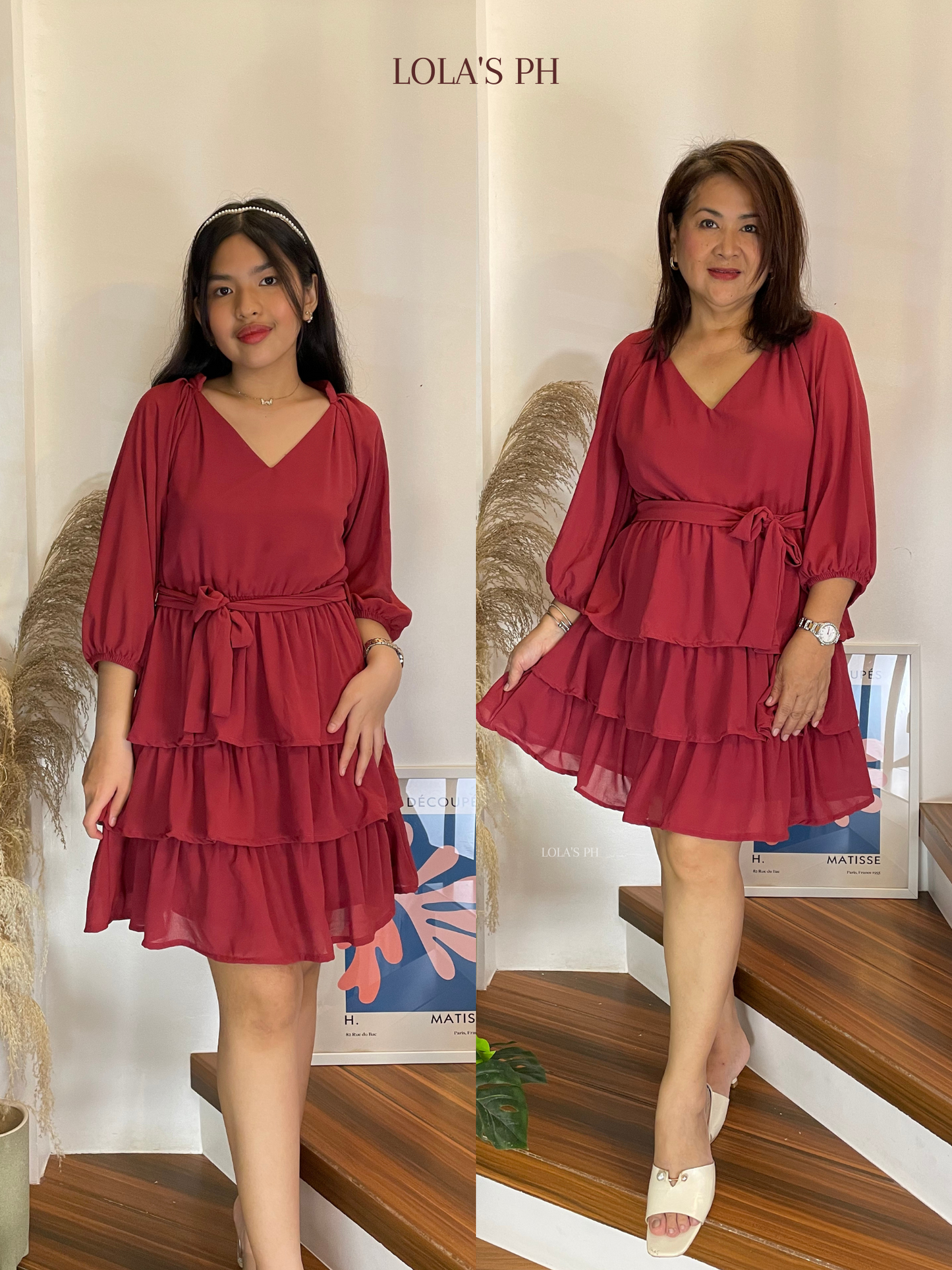 Mathilda Dress (Raspberry)