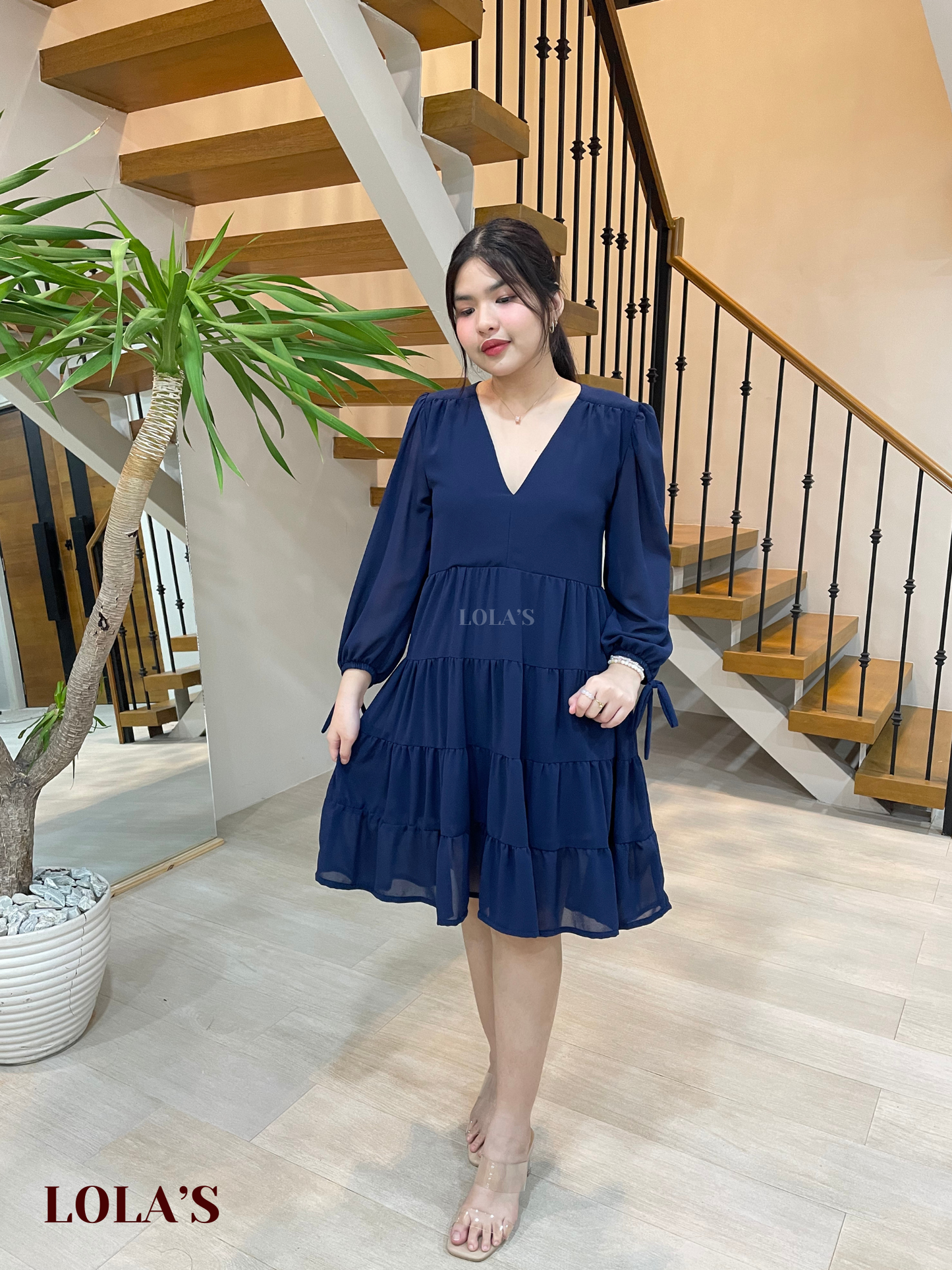 Diana Dress (Navy Blue)