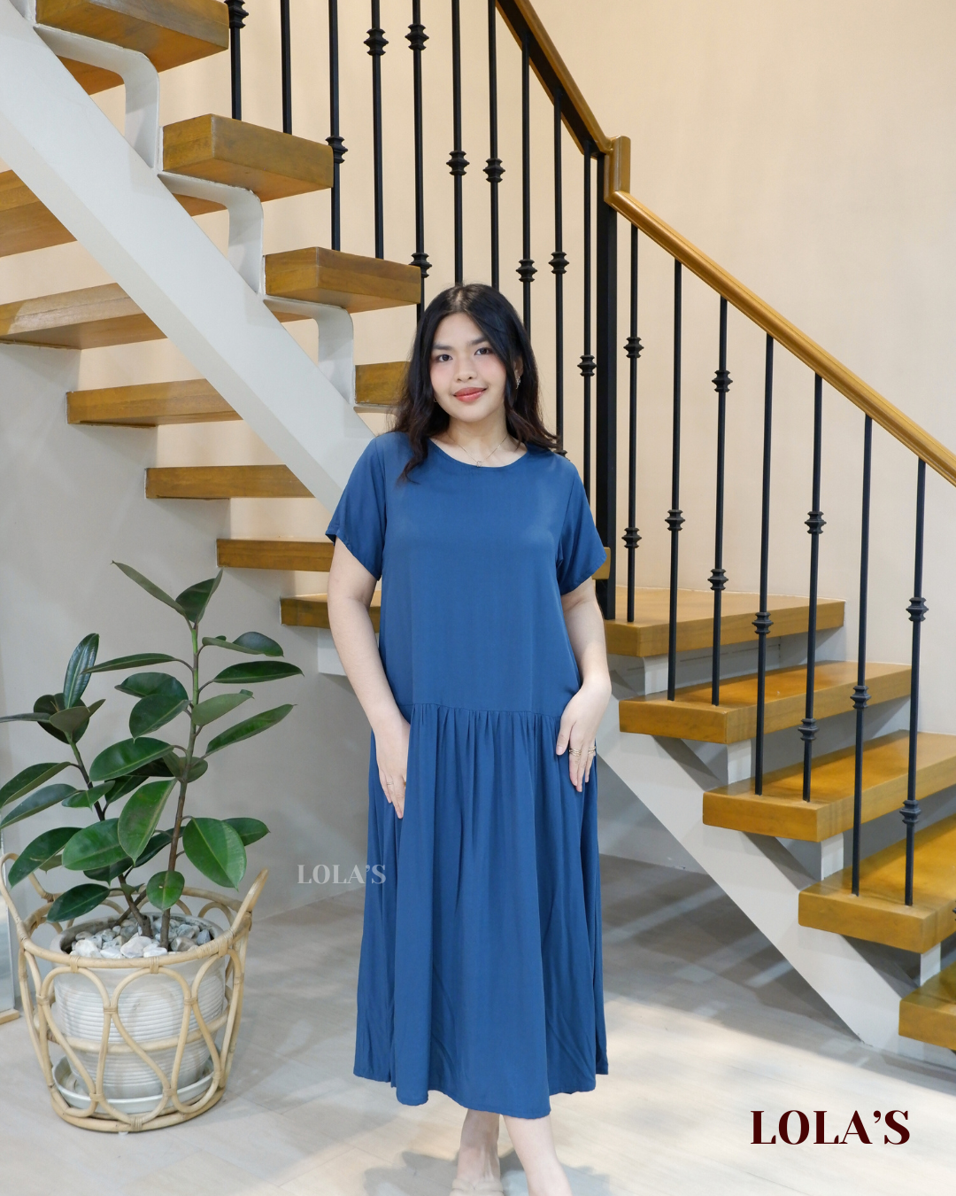 Mina Dress (Blue Green)
