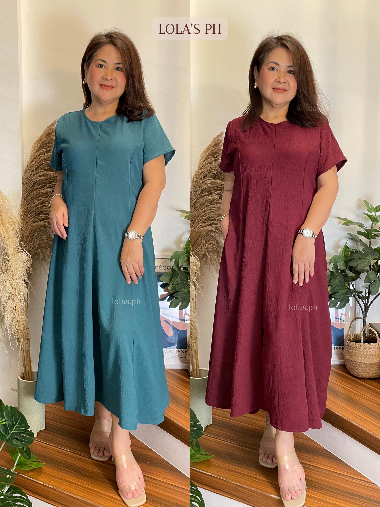 Kathleen Dress (Blue Green)