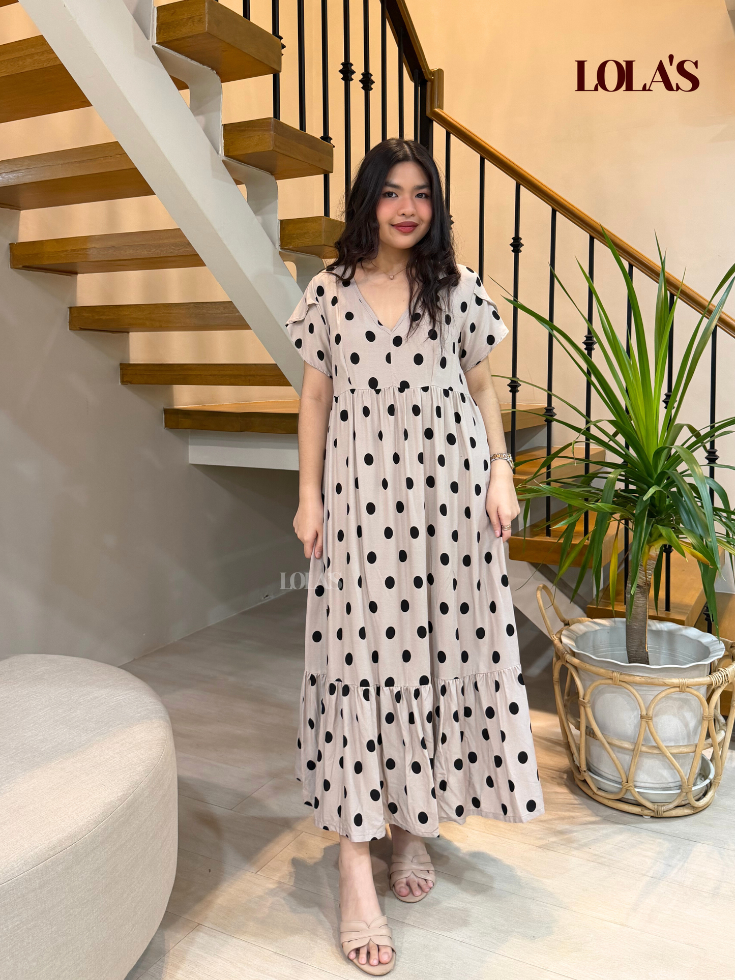 Jane Dress (Granite Dots)