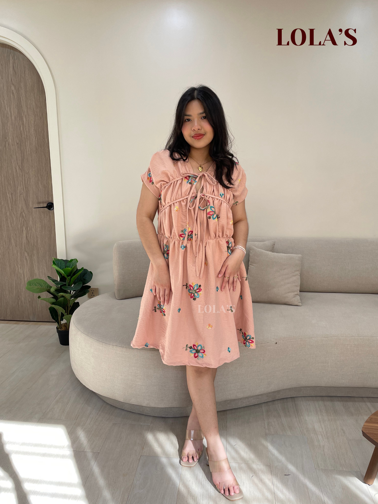 Clara Dress (Peach)