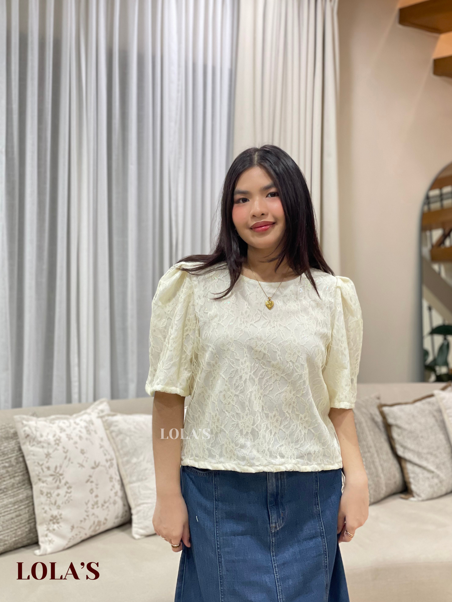 Vivian Top (Snowdrop Lace)